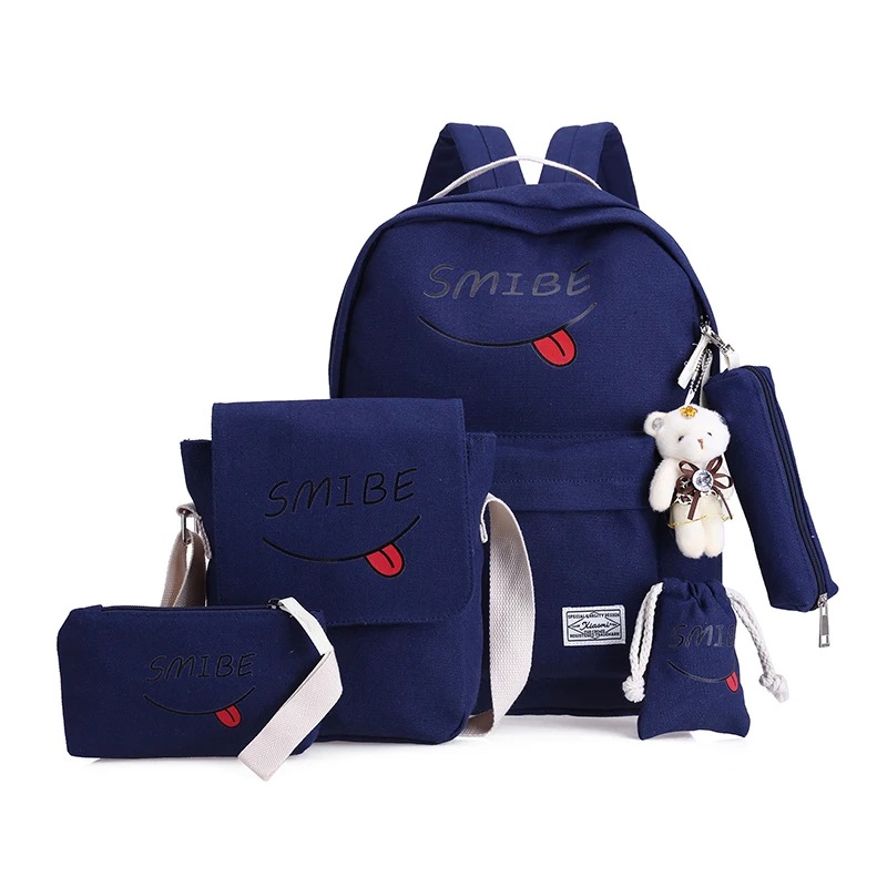 Source Hight Quality School Backpack Canvas Bag for Girls on m.