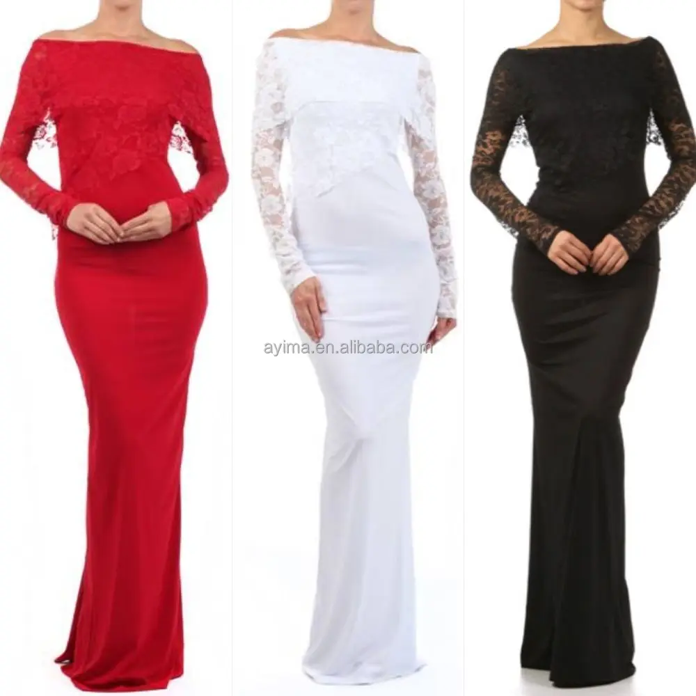 long sleeve bodycon maxi dress