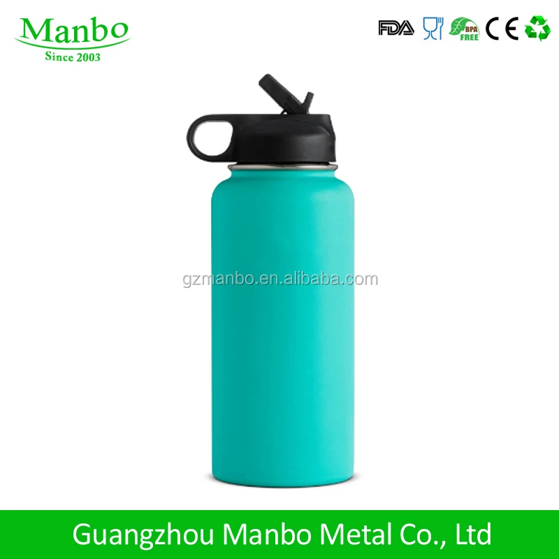Custom Double Wall Insulated Stainless Steel Green Canteen Water Bottle