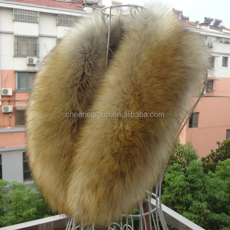 big faux fur collar