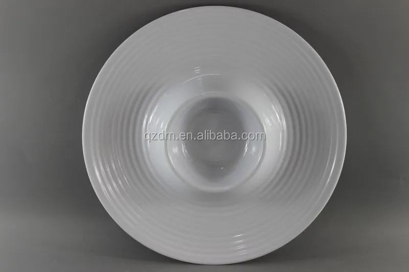 12" Melamine Chip dip plate,Double plate American market
