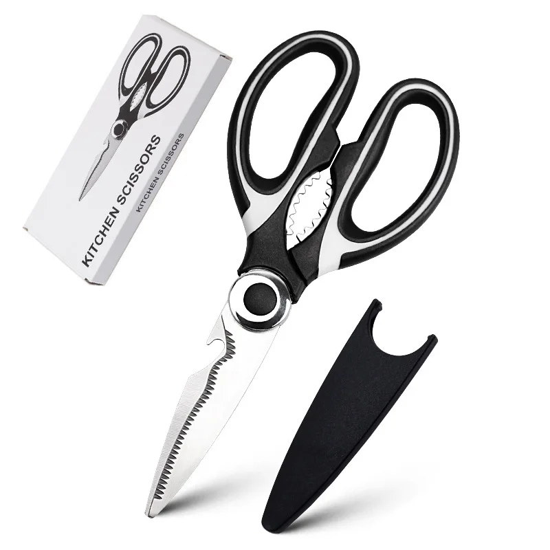 Heavy Duty Stainless Steel Kitchen Scissors Shearing Multi-purpose ...