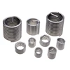 Sus303/carbon steel key-locking inserts for restoring internal and external thread