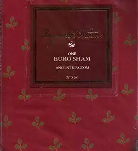 Raymond Waites Aston Red Euro Sham Shams Bed Skirts Bed Frame