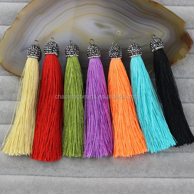 Ch Lsp0423 Handmade Silk Tassels Pendantscotton Silk Tasselscoloful Cord Silk Tassels For Diy 2577