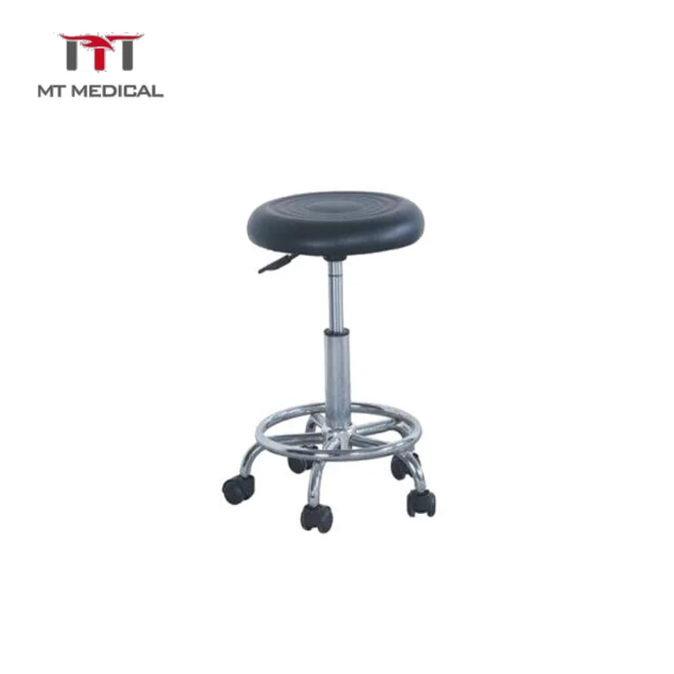 Stainless Steel Medical Hospital Cleaning Laundry One Bucket Three Shelves Moving Trolley Cart