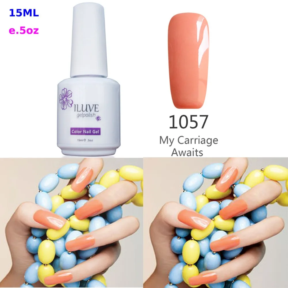iLuve 15ml Professional Soak off Bling Nail Gel Polish Glazed UV LED Lamps Gel Nail