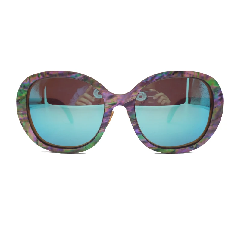 Seashell Sunglasses Cork Wood Sun Glasses