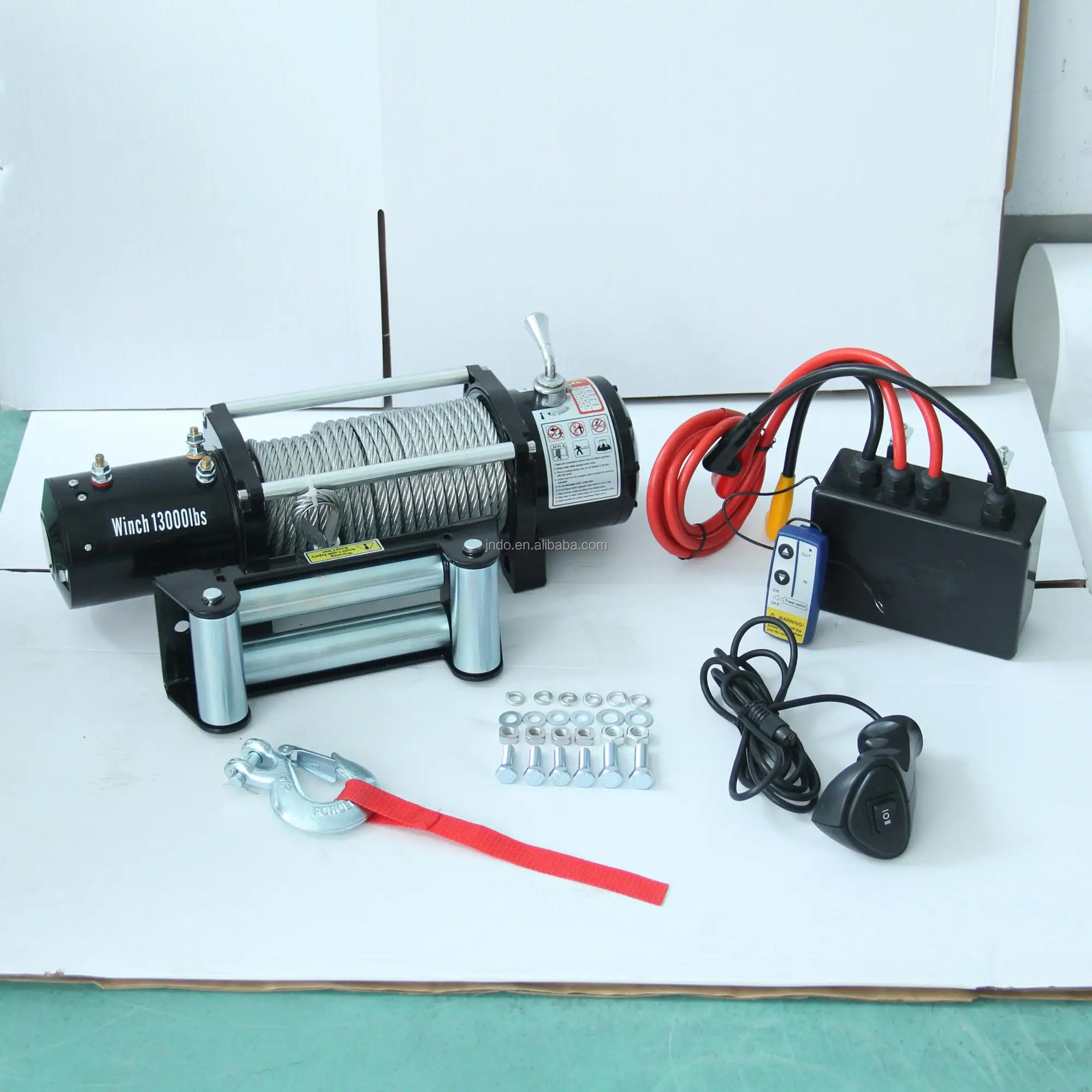Top Quality Top Sale Heavy Duty 13000lbs Electric Winch With Dc Series Wound 24v Motor And