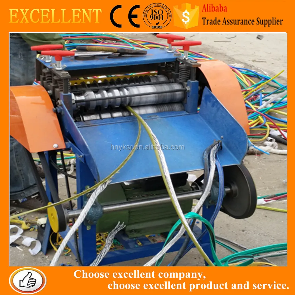 Scrap Waste Cable Electric Wire Copper Pvc Pe Stripping Peeling Machine