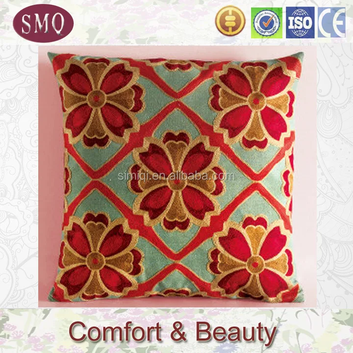 Custom 45cmx45cm Cushion Cover Machine Embroidery Design Buy Cushion