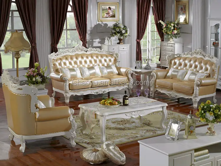 High Class Brand Big Whole House Decor Leather Furniture Sofa Living Room Modern Sofa Set Luxury