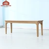 Multipurpose Patio Oak Solid Wood Durable Long Bed End Bench