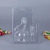 Transparent disposable good service clear plastic clam shell folded packaging for Hardware electronic with hang hole