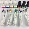 2 in 1 alloy usb car charger kits micro usb cable and car charger adapter 1.8A for android phones