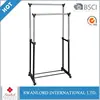 Stand cloth drying rack garment display rack Double layer adjustable garment rack