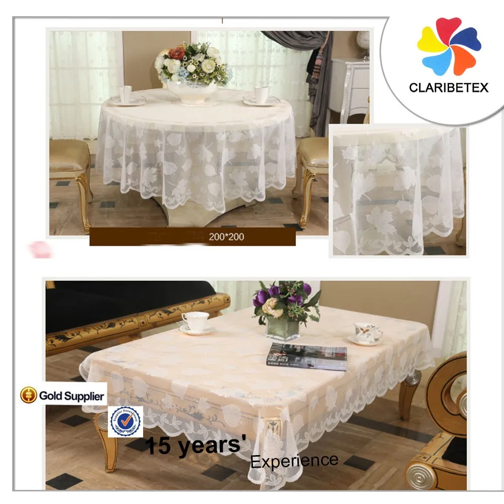 Romantic Fancy White Lace Round Table Cover Table Cloth Table Overlay