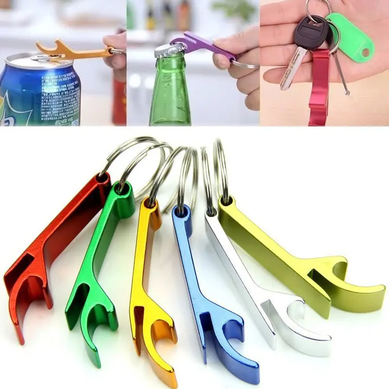 custom engraved promotion products colorful metal bottle opener keychain,custom cheap blank aluminum bottle opener