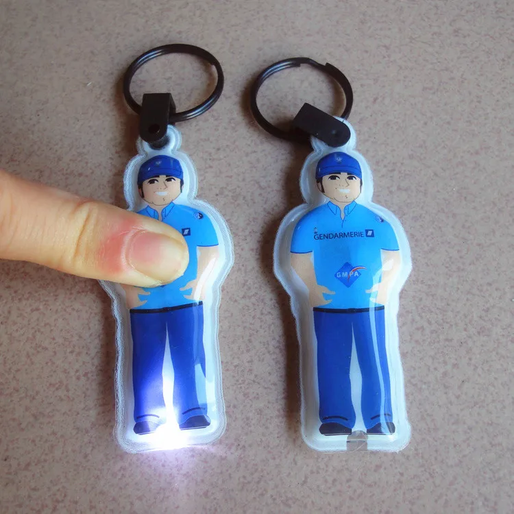 Custom Led Keychain Flashing Blinking Light Led Keychain Light Bulk Led