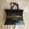 Custom printing logo wholesale gold foil logo pillow box / 4 bundles of hair extension packaging