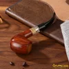 Vapcig e cig ring E-Pipe With 24K Gold Tank For Brown Wood/Green Marble/Yellow Sahara/White Jade ePipe