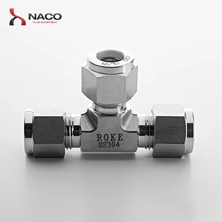 Stainless Steel Double Ferrules Tube Fitting Reducing Union Tee Factory  China - Customized Products' Price - Naco Fluid Equipment