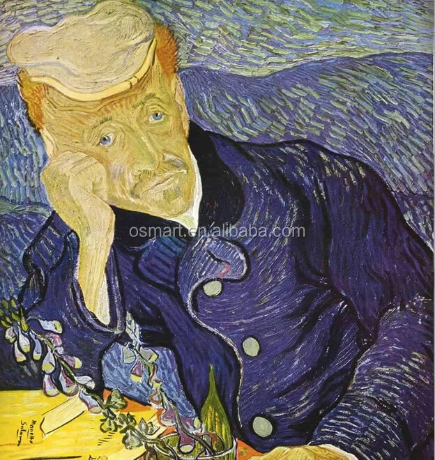 Famosa Pintura Cópia do Famoso Artsist Van Gogh Auto Retrato Da Parede Da Lona de Arte Com Alta qualidade