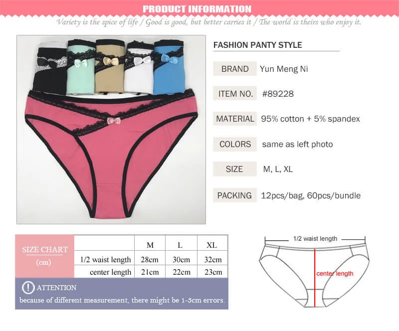 Yun Meng Ni Underwear 2018 New Girls Underwear Breathable Cotton