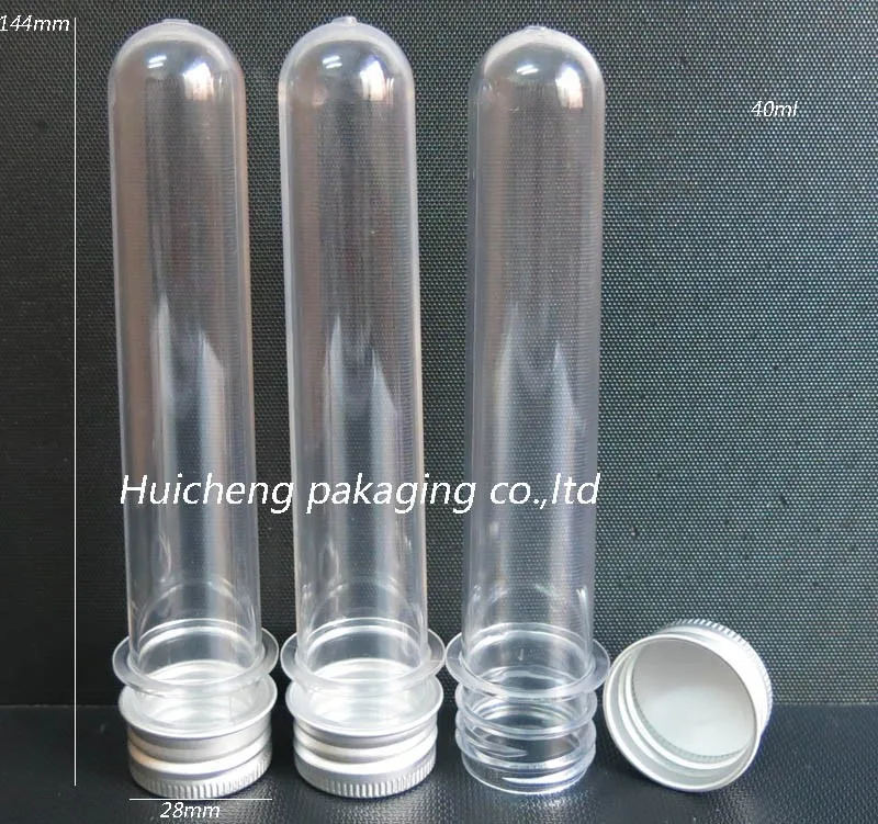 plastic tubes with caps