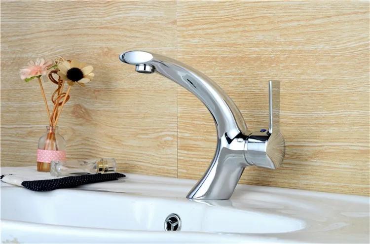 SKL-32112 new style single handle bathroom brass water wash basin faucet