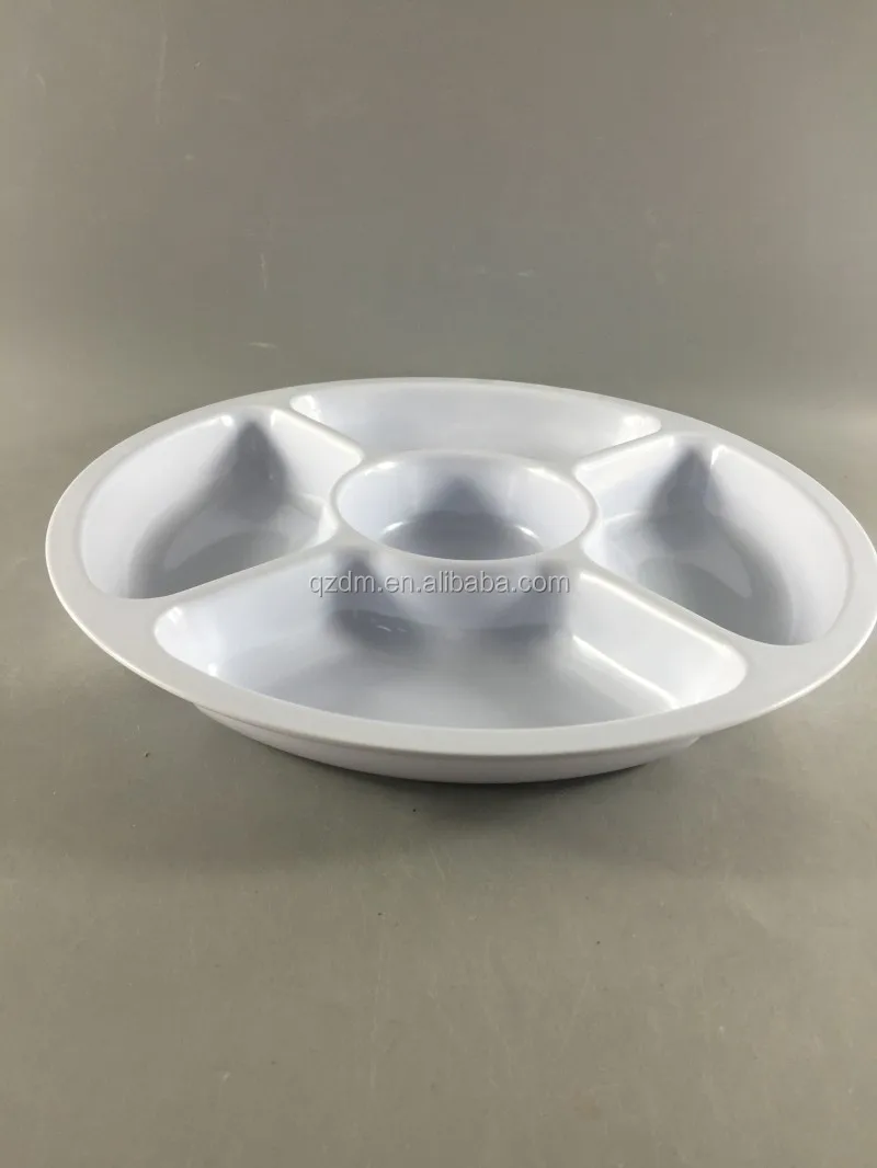 Melamine fast food tray Five Divide Snacks Tary