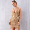 2019 Summer New Listing Sling V Neck Sequin Decoration Sexy Women Wedding Party Dress