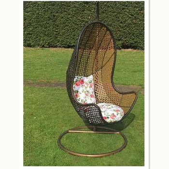 Rattan Hanging Chair Garden Seat Patio Egg Swing Comfortable Rattan Hanging Chair Garden Seat Patio Egg Swing Comfortable Cushion Relax
