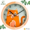 2018 high quality wholesale wooden custom bamboo clock table pine wood alarm clock home decor gift
