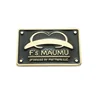 China Supplier metal brand nameplate with color filled