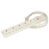 ODM UK Type remote control power extension cord socket with 4 outlets