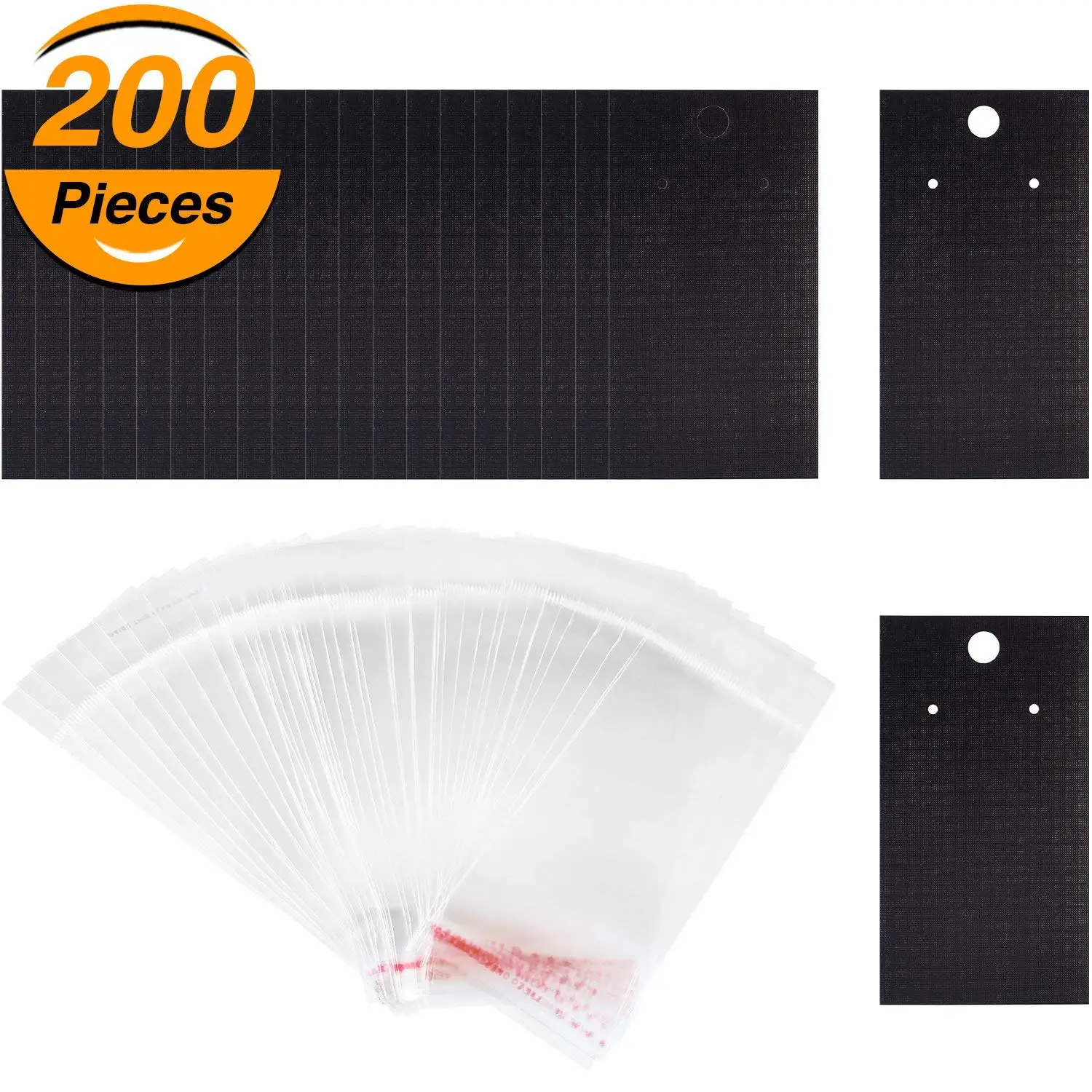 Wooden Earring Display Find Deals On Get Quotations Hestya 100 Pieces Earring Display Cards Tags And Clear Self Adhesive Bags For