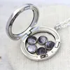 Moon Phases Necklace, Moon Locket Jewelry Space Solar System Galaxy Science Necklace
