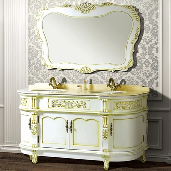 Classic Large European Style Baroque Double Sink Bathroom Vanities Solid Wood Handcarved Bathroom Vanity For En Suite Wts12 Buy Classic Double Sink