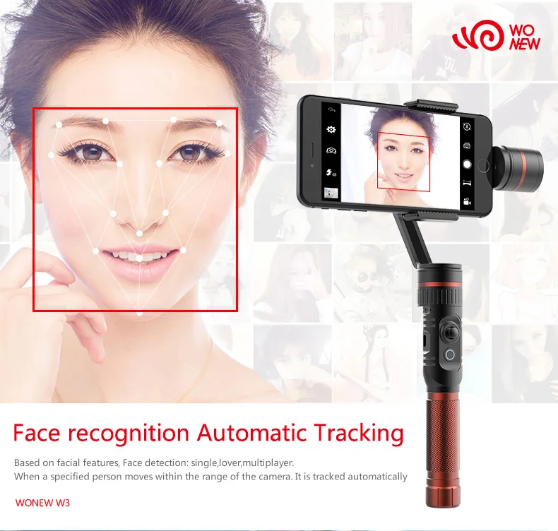 Smartphone 3 axis handheld brushless video gimbal stabilzier for sale