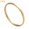 New Arrival Wholesale gold plated engravable bracelet closed Bangle Blank Stainless Steel for men&women