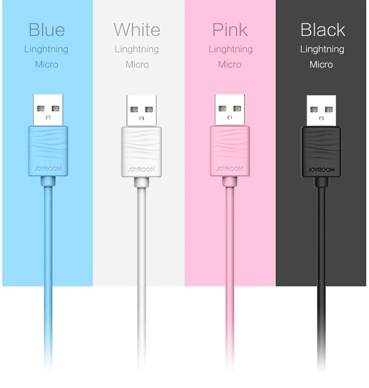 Joyroom Waves Series TPE 2.0A Fast USB Data Sync Charger 8 pin usb Charging Cable for iPhone X 8 8 plus 7 6 5 se - ANKUX.COM