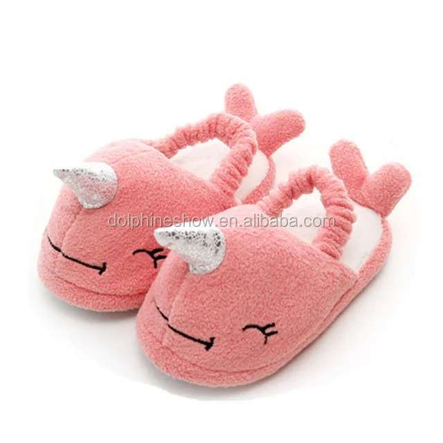 Custom Animal Shaped Soft Penguin Plush Slippers For Kids
