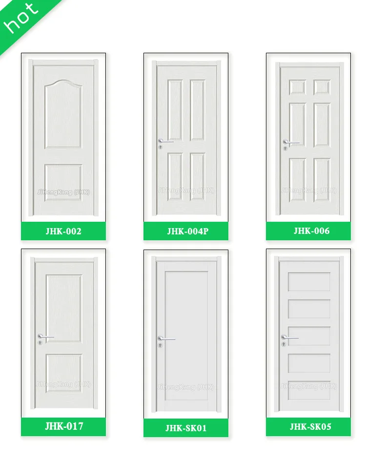 JHK-006 Vigo Wooden Interior Products Laminated Plywood Doors For White Primer Doors