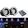 EURS 30W 12V 6000K 64MM 76MM 89MM Colorful fog lamp car 3.5inch COB LED angel eye ring DRL with bracket led lights
