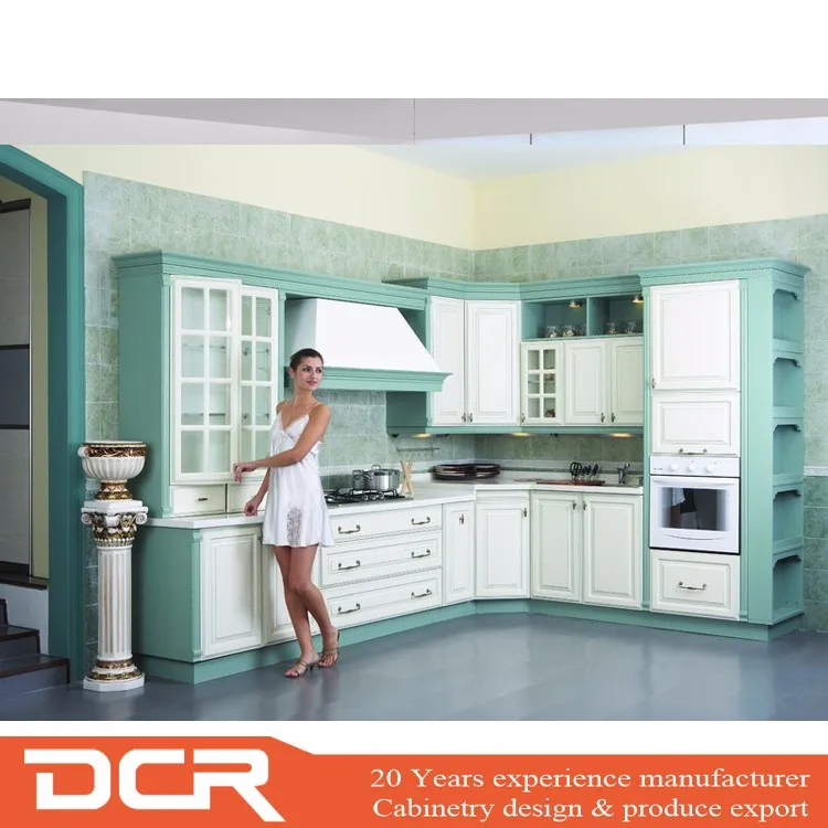 High Gloss White Color Vinyl Wrapped Pvc Kitchen Cabinet Door For