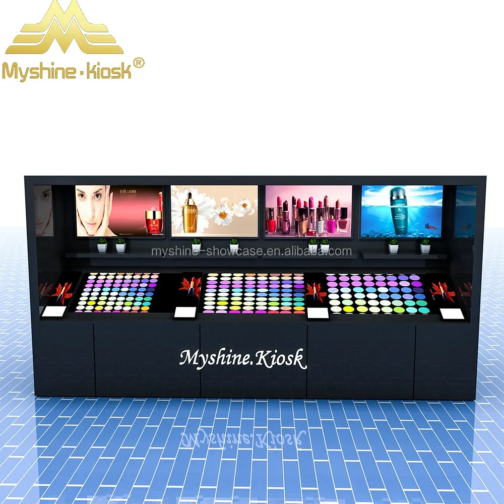Makeup Shop Wooden Acrylic Cosmetic Display Counter Buy Cosmetic
