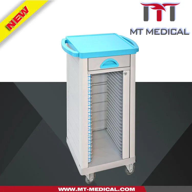 luxury mobile hospital cart medical files cart