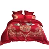 4pcs 100% cotton Embroidery flower luxury sheet design textile Fabric for wedding bedding sets 3d quilt