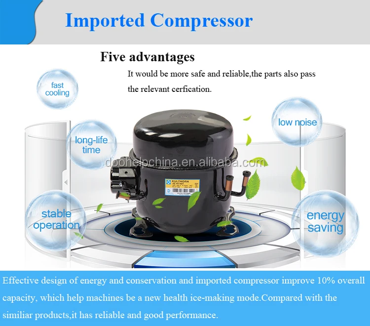 Commercial Ice Production Ice Cube Making Machine With Italian